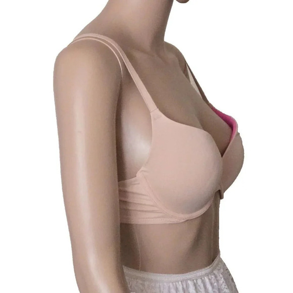 Pink Victoria’s Secret Pushup lined underwire Bra Size 34C - Picture 2 of 7